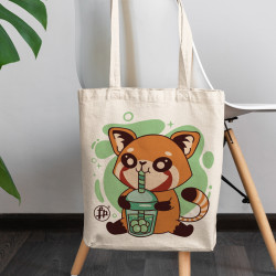 Panda animal drinking tea (Τσάντα  Αγοράς) Panda animal drinking tea (Τσάντα  Αγοράς)